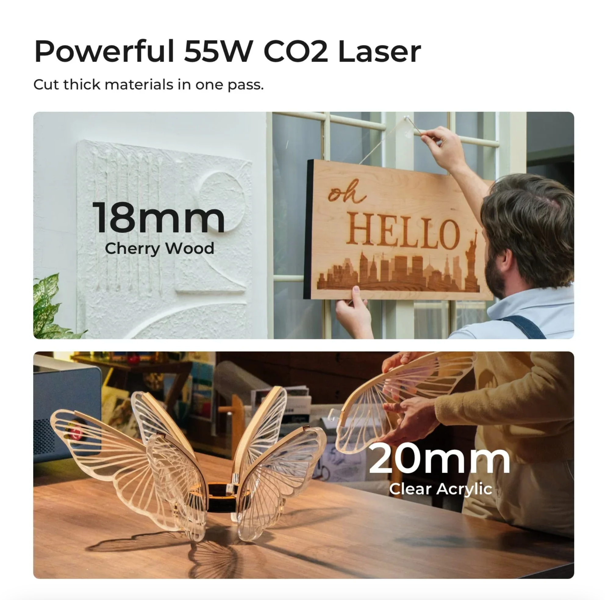 xTool P2 Versatile and Smart Desktop 55W CO2 Laser Cutter